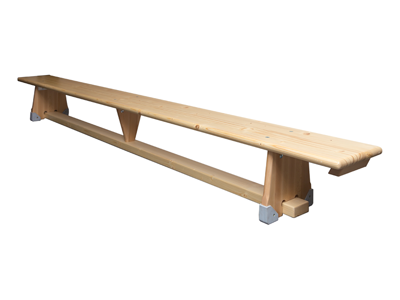 GYMNASTIC BENCH WITH WOODEN BASE