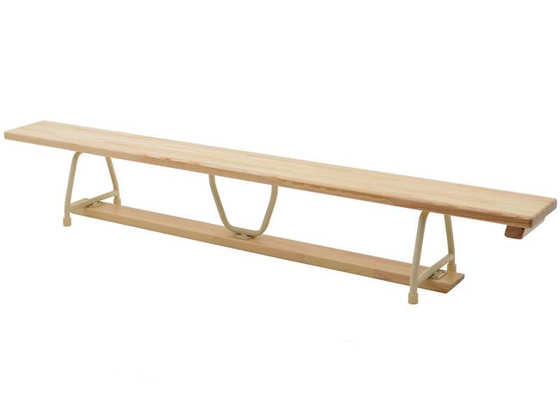 GYMNASTIC BENCH WITH METAL BASE