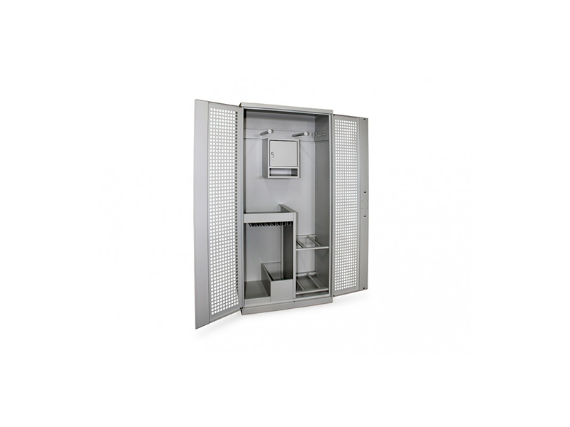 200 X 120 X 50 CM LOCKER FOR SPORTS GEAR WITH HINGED DOORS