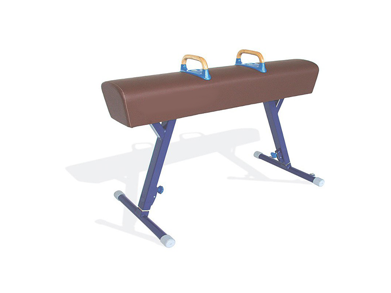 SYNTHETIC LEATHER–COVERED POMMEL HORSE WITH HANDLES