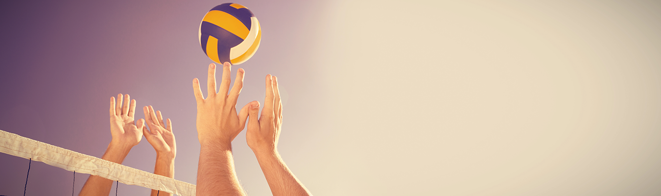 Beach volleyball court
