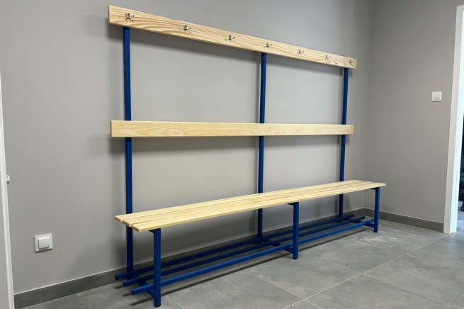 Wieszak szatniowy z ławeczką - jednostronny (5)